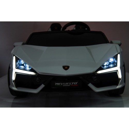 Elektromobilis Lamborghini Revuelto XL, balts