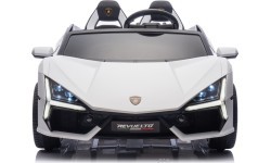 Elektromobilis Lamborghini Revuelto XL, balts