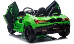 Электромобиль Lamborghini Revuelto XL, зелёный