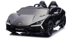 Elektromobilis Lamborghini Revuelto XL STRONG, melns