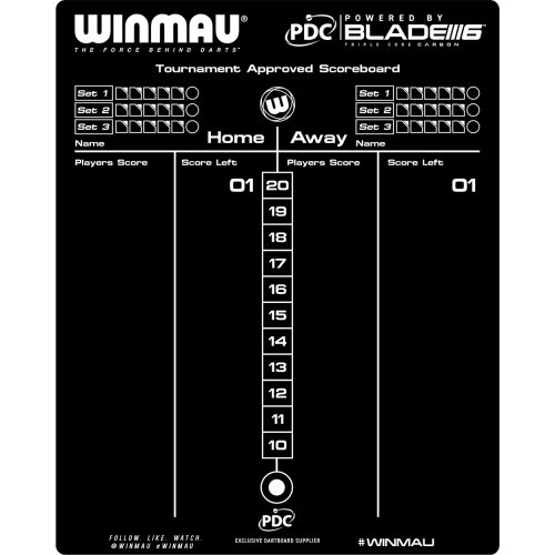 Winmau Dart Scoreboard