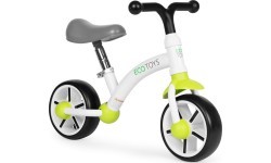 Bērnu distanču velosipēds ar EVA riteņiem, seglu regulēšana, zaļš ECOTOYS