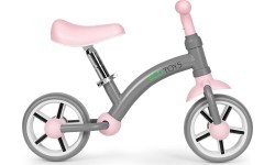 Детский трёхколёсный велосипед ECOTOYS с колёсами EVA и регулируемым сиденьем, серый