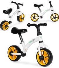 Bērnu distanču velosipēds ar EVA riteņiem, sēdekļa regulēšana melns ECOTOYS