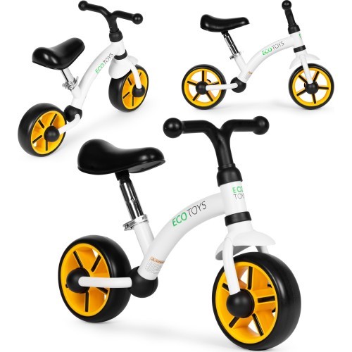 Bērnu krosa velosipēds EVA riteņi regulējams sēdeklis melns ECOTOYS