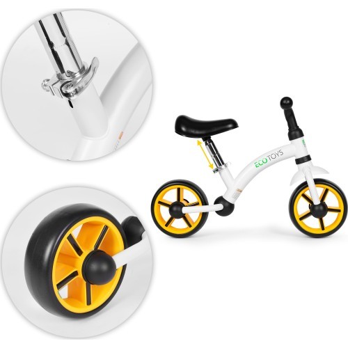 Детский кросс-кантрийный велосипед с колесами EVA регулировка седла черный ECOTOYS