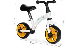 Bērnu distanču velosipēds ar EVA riteņiem, sēdekļa regulēšana melns ECOTOYS