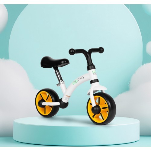 Детский кросс-кантрийный велосипед с колесами EVA регулировка седла черный ECOTOYS