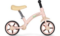 Bērnu trīsritenis ar EVA riteņiem un regulējamu sēdekli, rozā, ECOTOYS