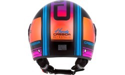 Мотошлем Cassida Handy Metropolis черный / бирюзовый / градиент