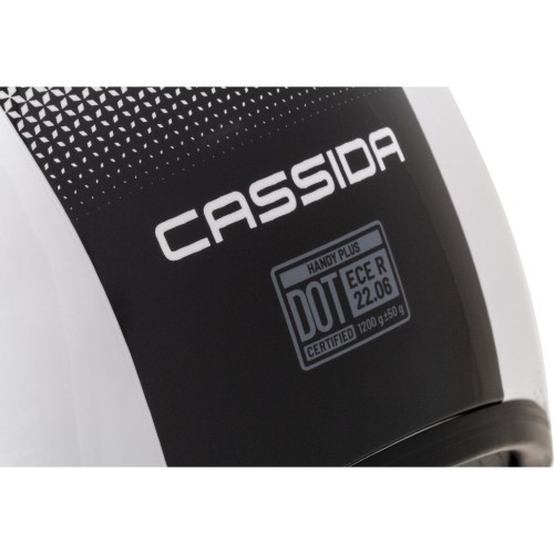 Motocikla ķivere Cassida Handy Plus balta/melna