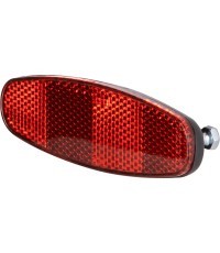 Aizmugurējais atstarotājs sarkans uz FORCE bagāžnieka // 105 x 31 mm