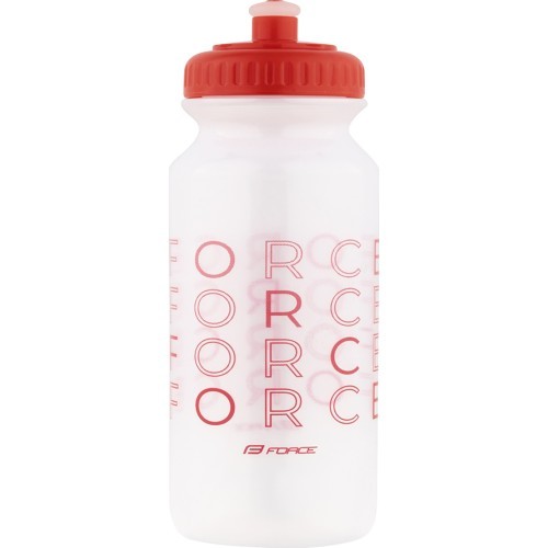 FORCE Enjoy Water Bottle 0.5 l (transparent red)