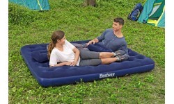 Velūra piepūšamais matracis Bestway 203x152x22 cm