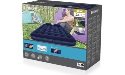 Велюровый надувной матрас Bestway 203x152x22 см