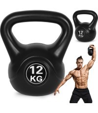 Kettlebell kettle 12kg vingrinājumu hanteles bumba fitnesa svars ModernHome