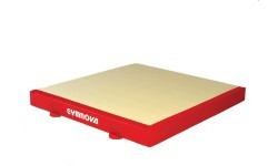 CUSTOM LANDING MAT FOR COMPETITION PARALLEL BARS LAYOUT - WITH BASE CUT-OUTS - 210 x 200 x 20 cm
