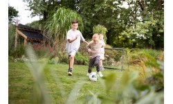 EXIT Scala aluminium football goal 120x80cm - black