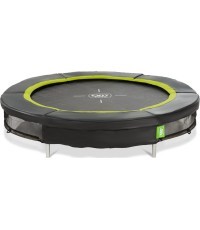 EXIT Silhouette iebūvējamais sporta batuts ø183 cm – melns