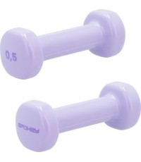 A set of vinyl dumbbells Spokey SHAPE 2x 0,5 kg