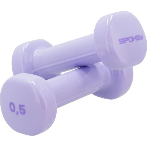A set of vinyl dumbbells Spokey SHAPE 2x 0,5 kg