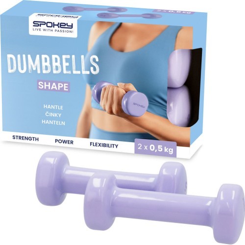Vinila hanteļu komplekts Spokey SHAPE 2x 0,5 kg