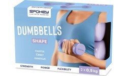 Набор виниловых гантелей Spokey SHAPE 2x 0,5 кг