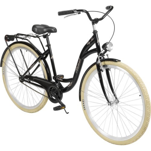 Velosipēds AZIMUT City Lux 28" 2025 melns-krēmkrāsas