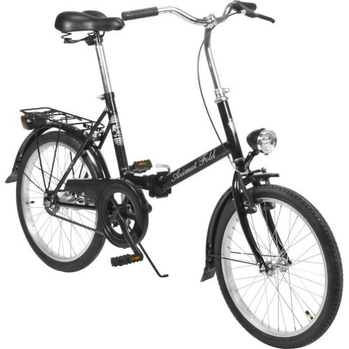 Dviratis AZIMUT Fold 20" 2023 melns spīdīgs