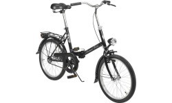 Dviratis AZIMUT Fold 20" 2023 melns spīdīgs