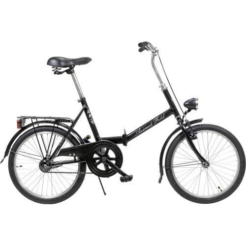 Dviratis AZIMUT Fold 20" 2023 melns spīdīgs