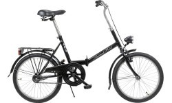 Dviratis AZIMUT Fold 20" 2023 melns spīdīgs