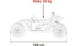 Электромобиль Buggy Racing 5, чёрный