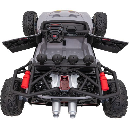 Elektromobilis Buggy Racing 5, pelēks