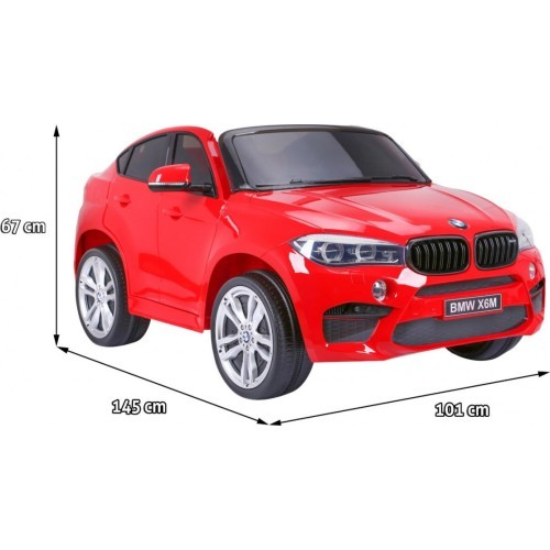 BMW X6M XXL bērnu elektromobilis, sarkans