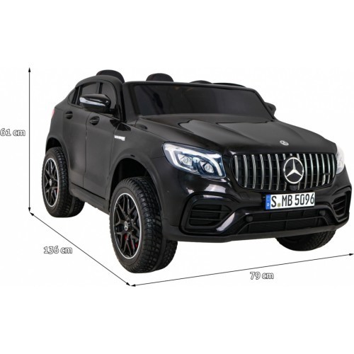 Bērnu elektromobilis Mercedes GLC 63S, melns