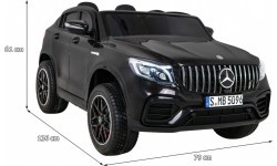Bērnu elektromobilis Mercedes GLC 63S, melns