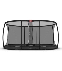 BERG Grand Elite InGround 520 pelēka + drošības tīkls DLX XL