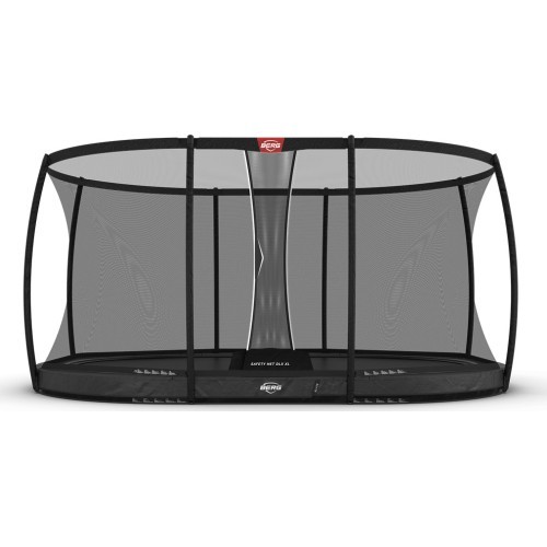 BERG Grand Elite InGround 520 серый + защитная сетка DLX XL