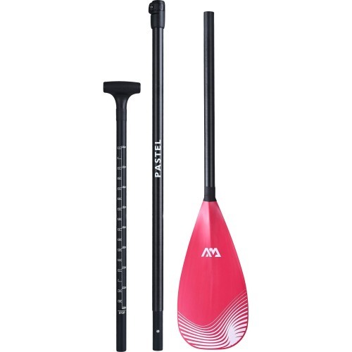 Регулируемое весло iSUP Aqua Marina PASTEL (розовое) из стекловолокна/карбона (3 части)