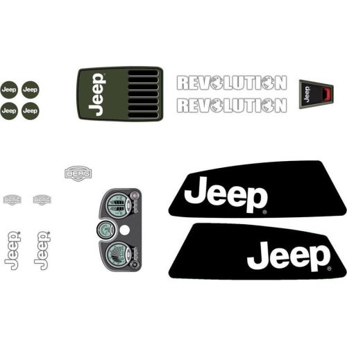 XL rāmja uzlīmju komplekts Jeep® Revolution