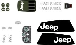 XL Frame - Sticker set Jeep® Revolution