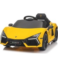 Электромобиль Lamborghini Revuelto, жёлтый