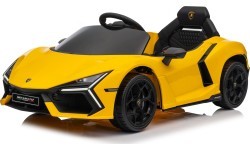 Elektromobilis Lamborghini Revuelto, dzeltens