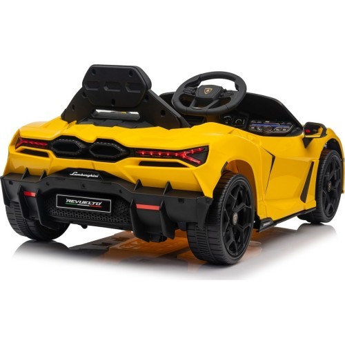 Elektromobilis Lamborghini Revuelto, dzeltens