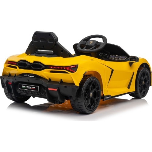 Elektromobilis Lamborghini Revuelto, dzeltens