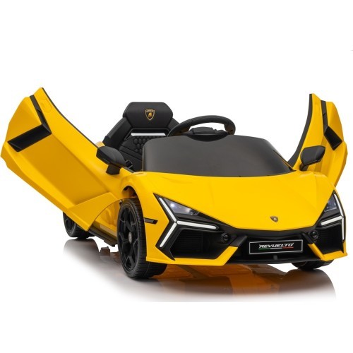 Elektromobilis Lamborghini Revuelto, dzeltens