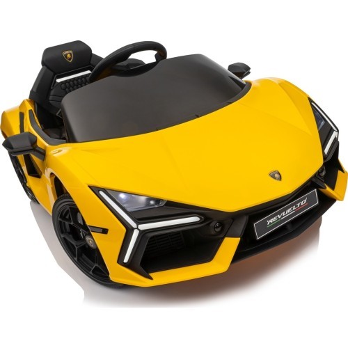 Электромобиль Lamborghini Revuelto, жёлтый