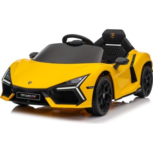 Elektromobilis Lamborghini Revuelto, dzeltens