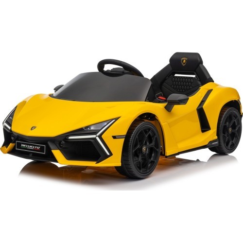 Elektromobilis Lamborghini Revuelto, dzeltens